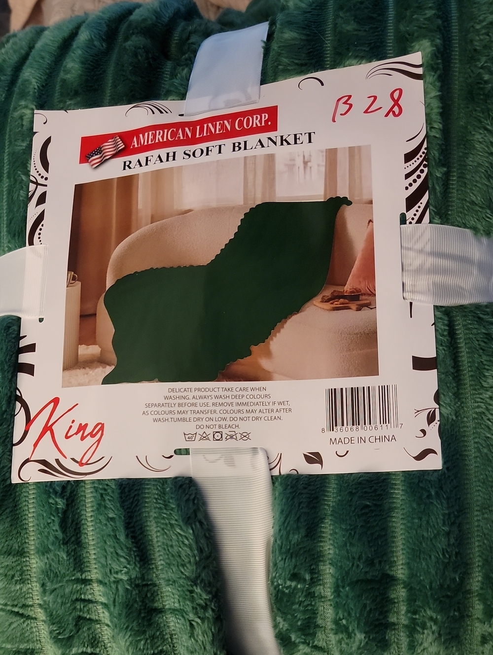 King  Soft Blanket - Green